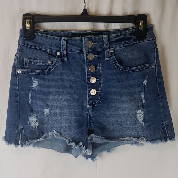 Indigo Rein Women's 26 Cutoff Jeans Shorts - Picture 1 of 10